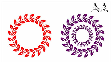 Corel Draw Two Beautiful Rangoli Design