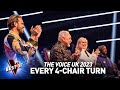 Every 4chair turn on the voice uk 2023