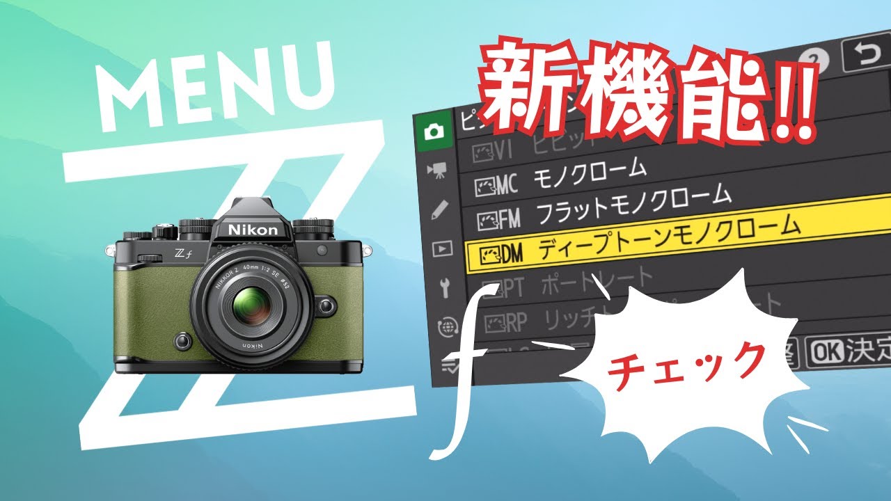 A Quick Look at the Nikon Zf Menu and New Features - YouTube