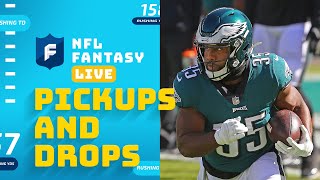 Top 3 Waiver Pickups & DROPS Week 7 | NFL Fantasy Live