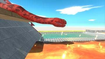 [Experiment] Giant Reptiles Jump with Dinosaurs - Physics Simulation