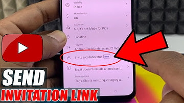 How to Send Invite Link to Collaborator on Old YouTube Videos?