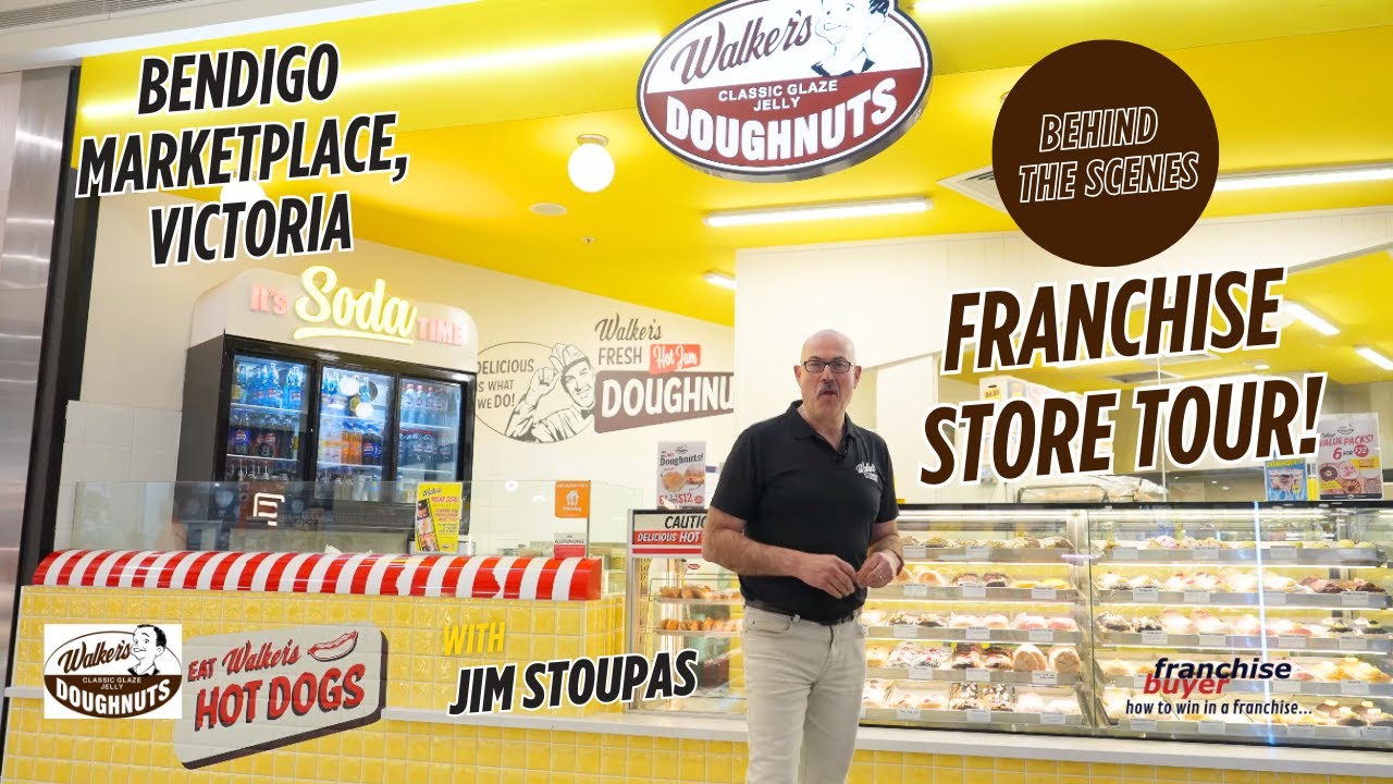 Walker's Doughnuts Franchise Business Store Tour, with Jim Stoupas