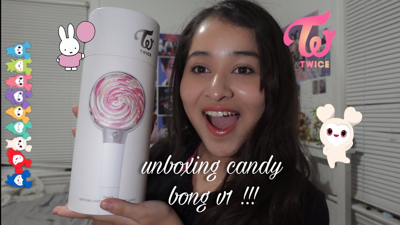 unboxing twice candybong v1!!! (unboxing, twice, lighstick, THIS IS FOR concert prep)