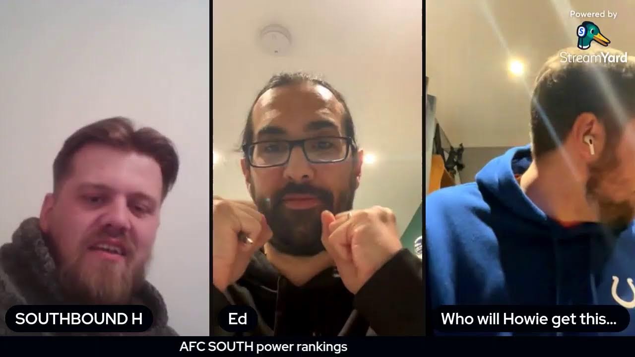 AFC SOUTH POWER RANKINGS