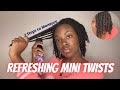 HOW TO REFRESH MINI TWISTS | Keep Your Hair MOISTURIZED While PROTECTIVE STYLING