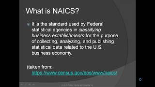 Episode 3 - TCG -  Finding your NAICS
