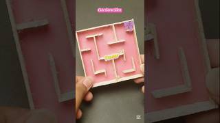Maze Ball Challenge🎱Game Idea🌀| Cute Game Idea🎮| DIY Art & Craft by @JaasrWorld#viralshorts #diy