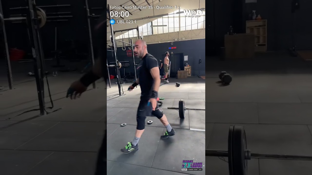 Fabio Cairo master 35 ultimate box League 23 wod 1