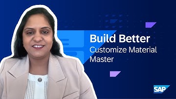 Customize Material Master in SAP Build | Build Better