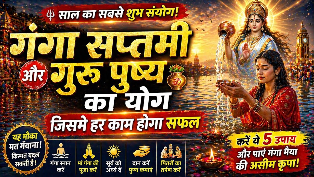 Ganga Saptami 2026 kab hai? जानिए गंगा स्नान, पूजा विधि, दान
