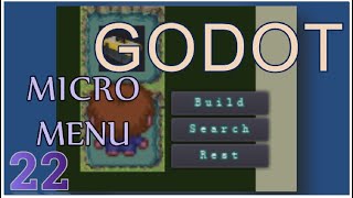 GODOT | MICRO MENU code crafting [ 22 ] [Video Game Math Tutorial]