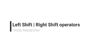 Left-Shift | Right-Shift Operator In Java Information