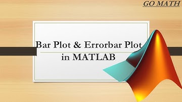 How to do Bar plot and Error plot in MATLAB.