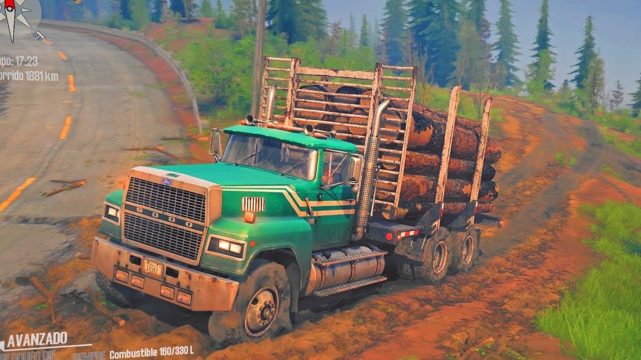 Ford LTL 9000 | Transportando Troncos en Monte Logmore | American Wilds
