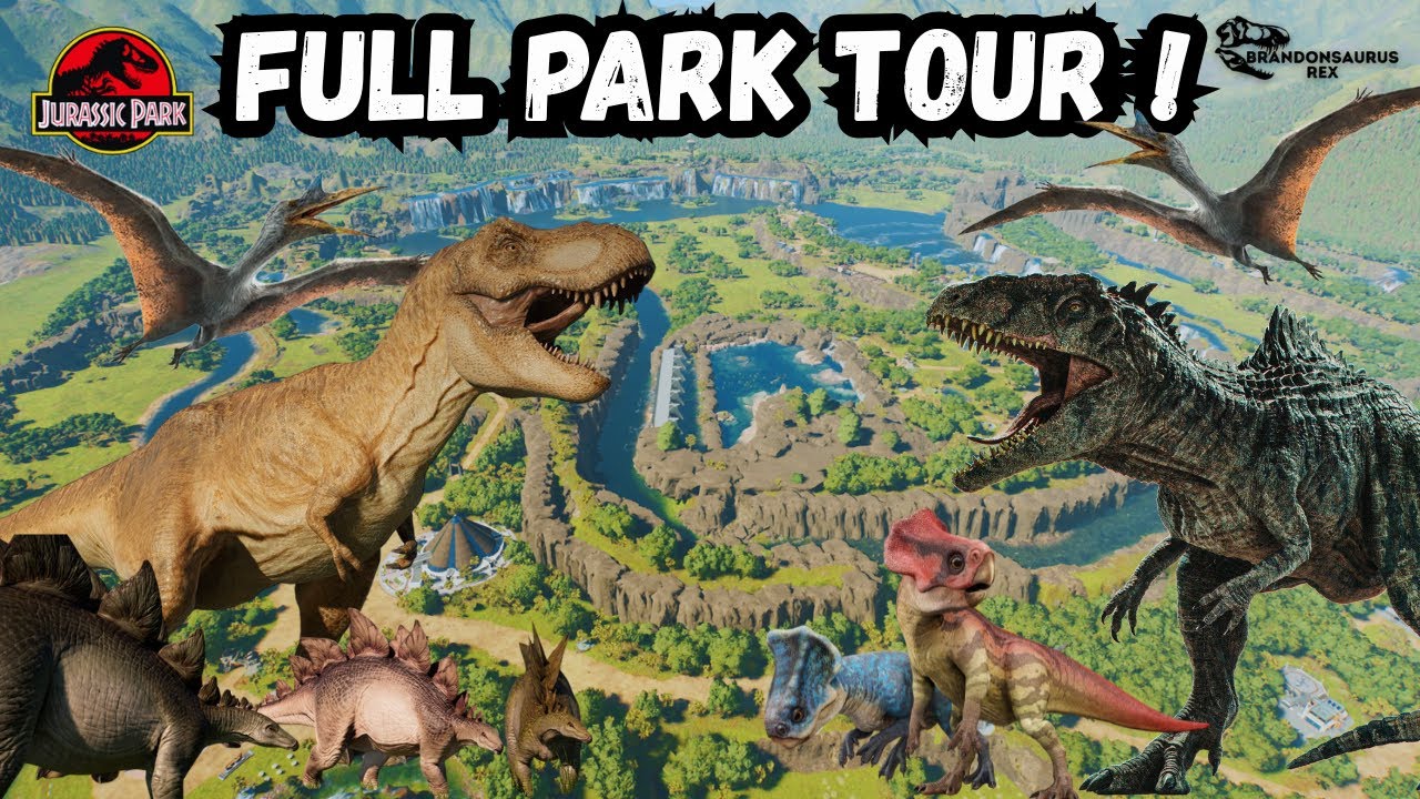 Jurassic Safari Full Park Tour | Jurassic World Evolution 3 Sandbox ...