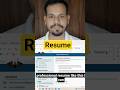Create Professional resume #words #jobs #career #cv #resume #viral #shorts #video #professional