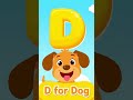 D for Dog | Alphabet Animals for Kids #shorts