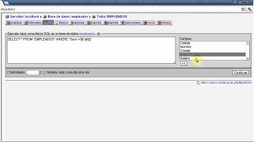 Consultas Lenguaje SQL Usando PhpMyAdmin