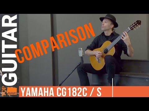 Yamaha CG182C vs Yamaha CG182S classical guitars comparison, review, sound demonstration