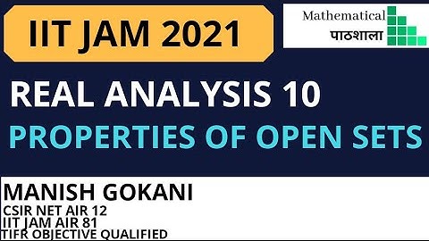 REAL ANALYSIS PART 10 | TOPOLOGY ON REAL LINE || FOR IIT-JAM/NET-JRF/NBHM/TIFR/GATE