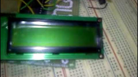 LCD screen Hello World