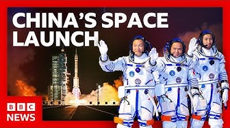 Thumbnail for China launches spaceship to bring stuck astronauts back home | BBC News