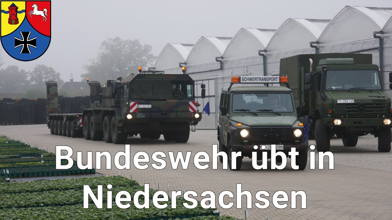 Bundeswehr übt in Ganderkesee - Feldeinsatzübung „WELSE-TROSS“ der 3./Logistikbataillon 161