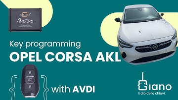 All keys lost! Electric Opel Corsa F - keyless key programming with AVDI