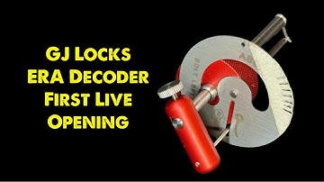 Live opening of an ERA Fortress with the GJ Locks decoder