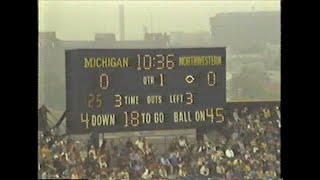 1984 Northwestern @ Michigan; Pressbox w/ Radio Sound