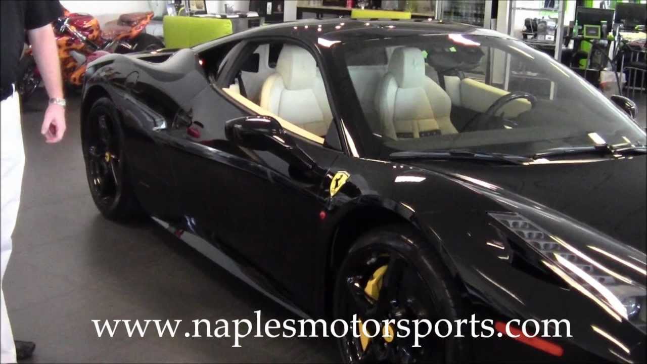 2012 Ferrari 458 Black 900 Miles