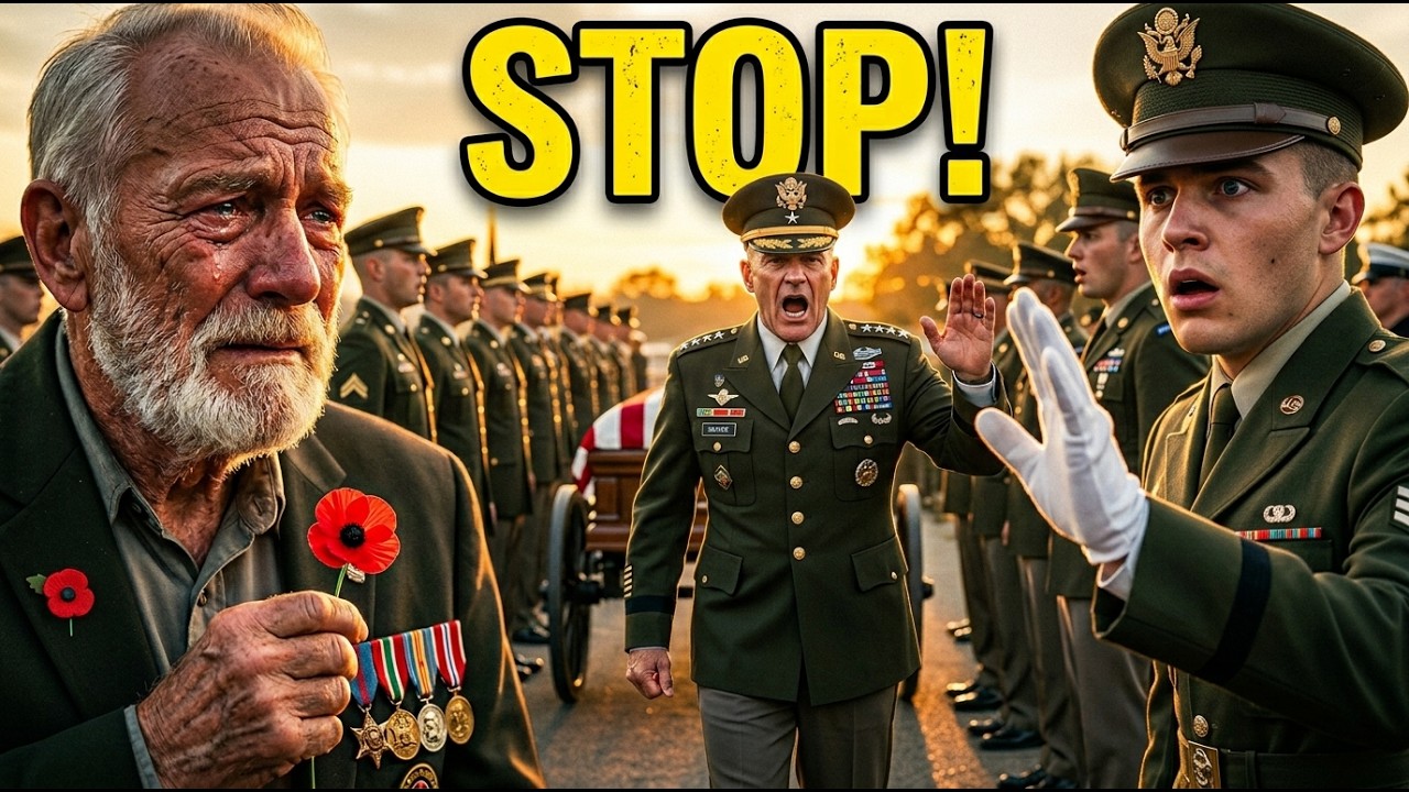 Guards Refused the Old Man at the General’s Funeral — Until a 4-Star General Halted Everything