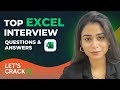 Top Excel Interview Questions and Answers for Beginners !!