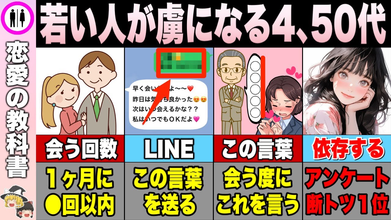 【10選】40代・50代・60代でモテまくる男の秘密【恋愛心理学】