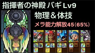 【ドラクエタクト】指揮者の神殿 バギ Lv9 「物理＆体技」 攻略 メラ能力解放45 #ドラクエタクト #dqタクト
