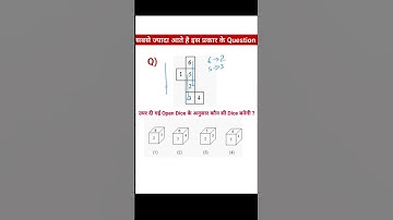 Dice Important Question | #railway #ssc #bank #shorts #2023 #trick #harshitraj #reasoning