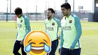 MESSI, NEYMAR & SUAREZ | MOMENTOS DIVERTIDOS 2017 | FUNNY MOMENTS 2017 - PARTE 2