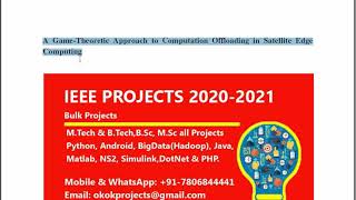A Game Theoretic Approach to Computation Offloading in Satellite Edge Computing