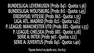 04APR2015 - SCOMMESSE CONSIGLIATE