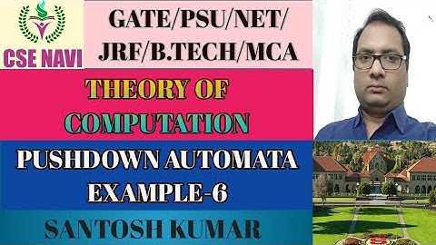 PUSHDOWN AUTOMATA/ PUSHDOWN AUTOMATA EXAMPLE-6