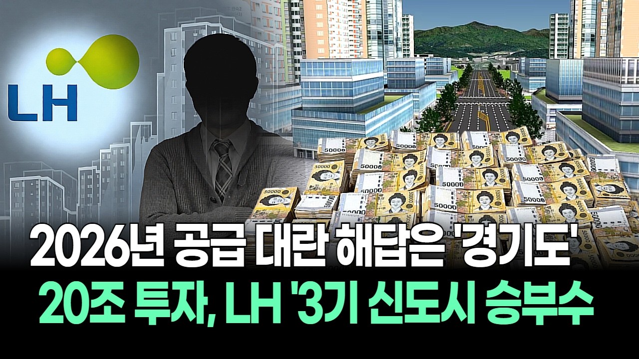 2026년 공급 대란의 해답은 경기도? 20조 투자하는 LH의 승부수, 3기 신도시 입주 시기 총정리