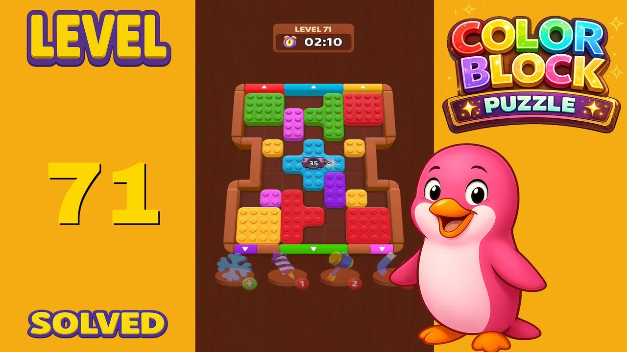 Color Block Puzzle – Level 71 | Walkthrough - YouTube