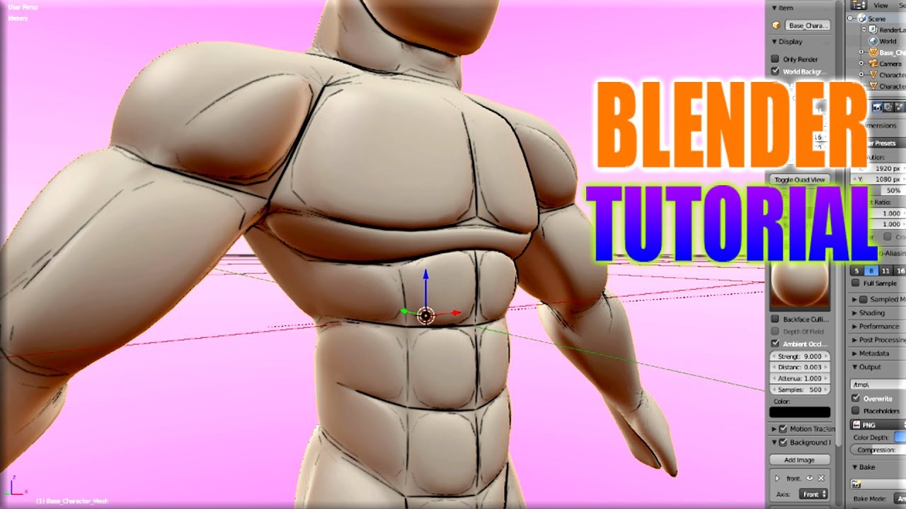 Blender Tutorial | Freestyle Edge Lines On The 3D Viewport