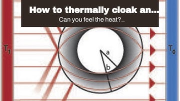 How to thermally cloak an object