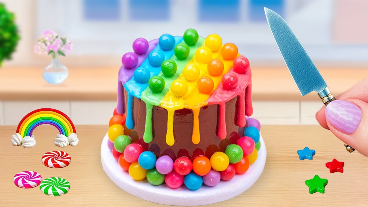 Amazing KitKat Cake | Best of Miniature Rainbow Chocolate Cake Decorating Ideas
