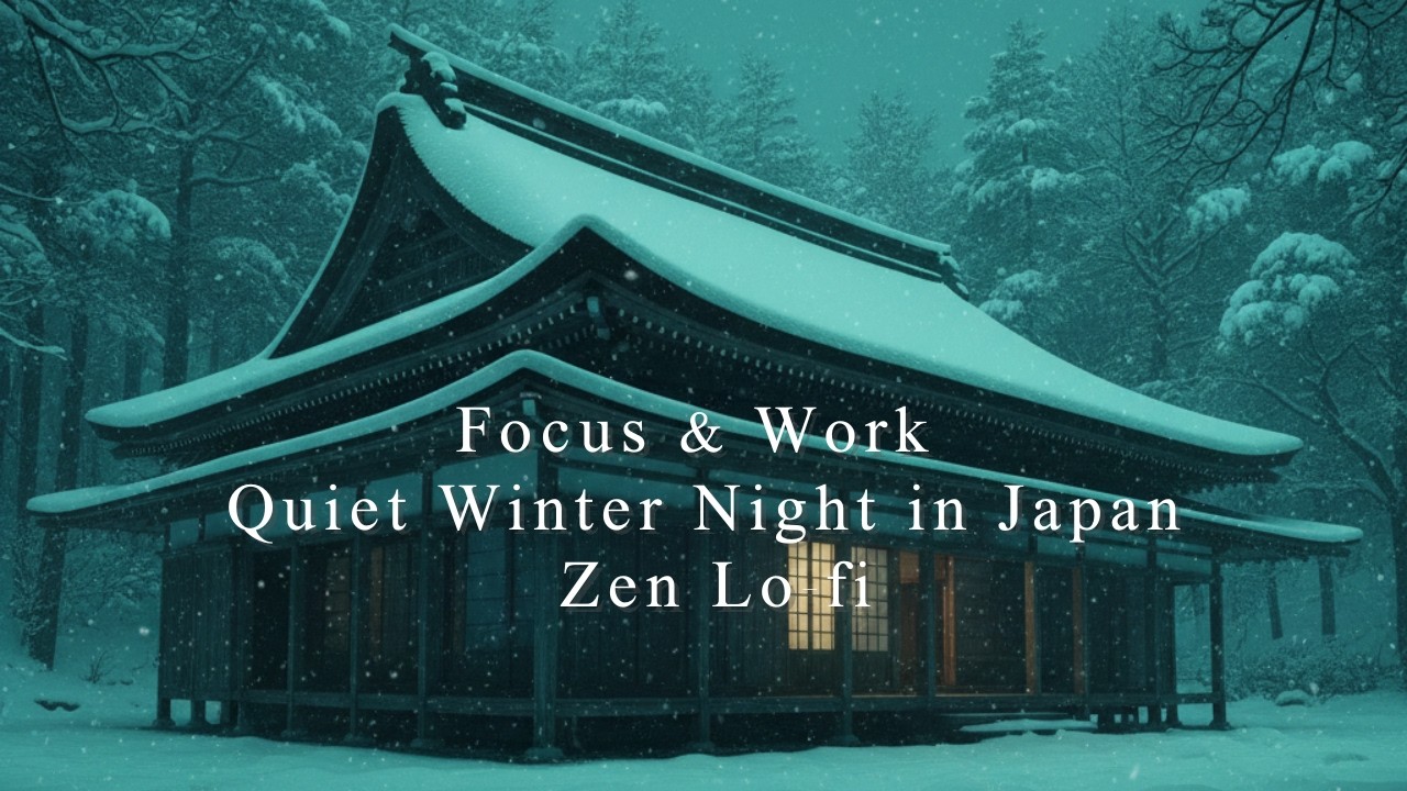 Focus & Work | Quiet Winter Night in Japan | Zen Lo-fi