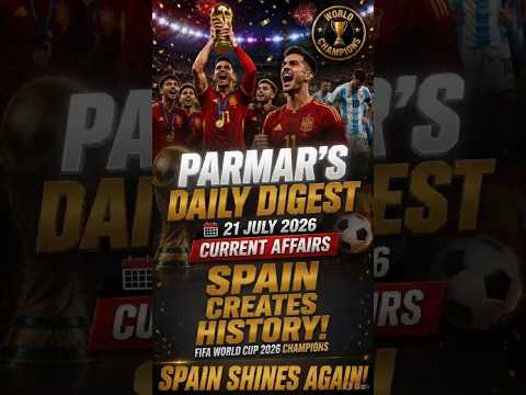 DAILY CURRENT AFFAIRS | 21 JULY 2026 | PARMAR CLIPS