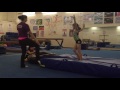 Emmanuelle Gray - throwback - gymnastics practice back tuck