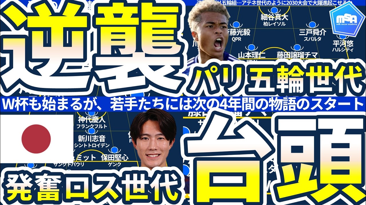 逆襲世代の誕生│先に始まる4年間…これも日本代表の物語】藤田譲瑠チマ